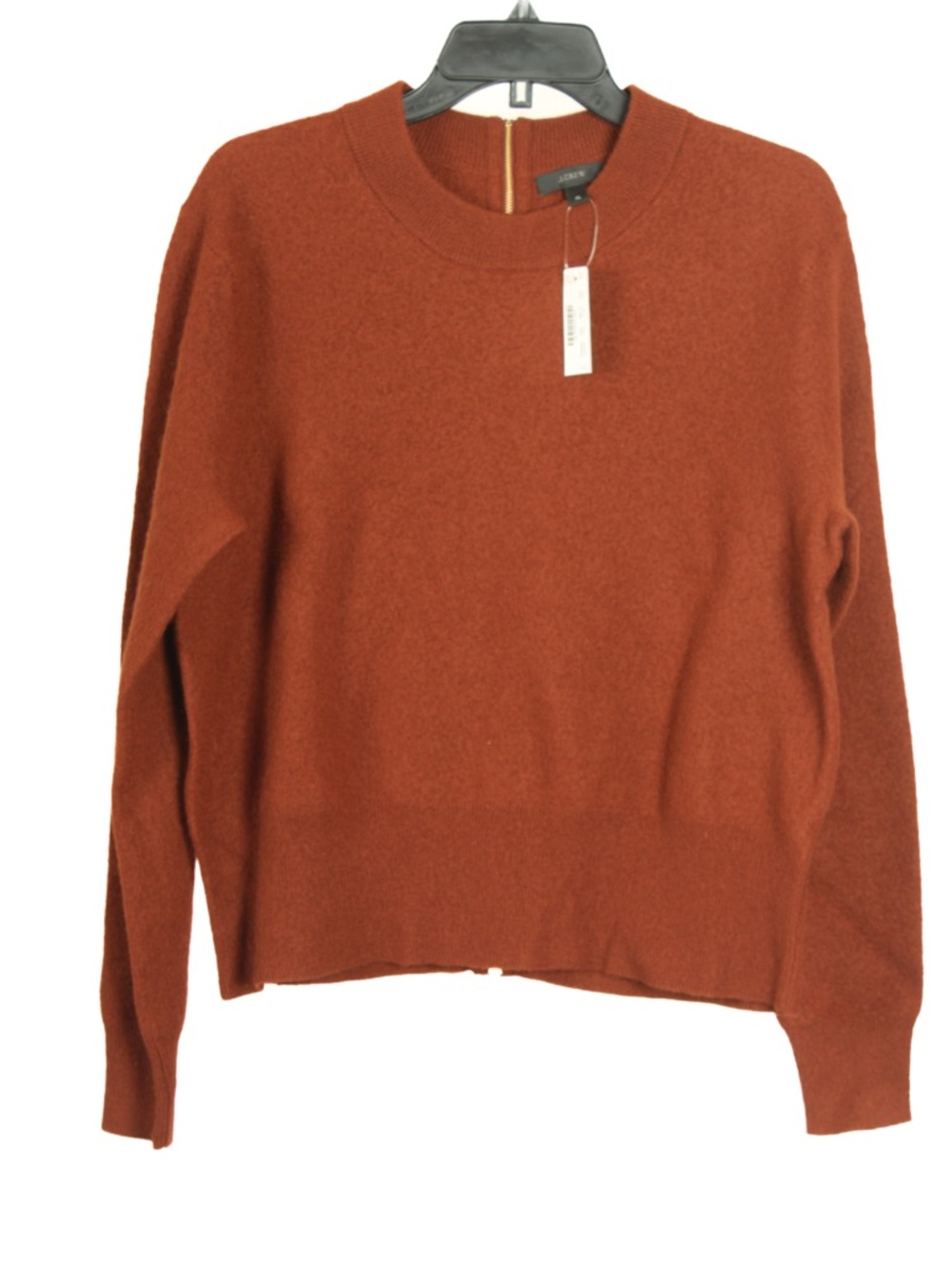 J. Crew Women’s Sweater XL Orange Long Sleeve Pullover 100% Merino Wool